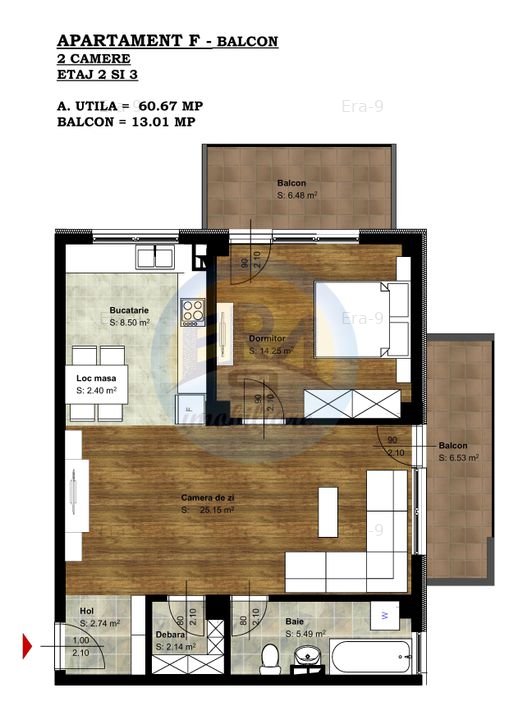 RA Residence - Apartamente Noi Premium- Finisate La Cheie, Ap 19 - imaginea 1