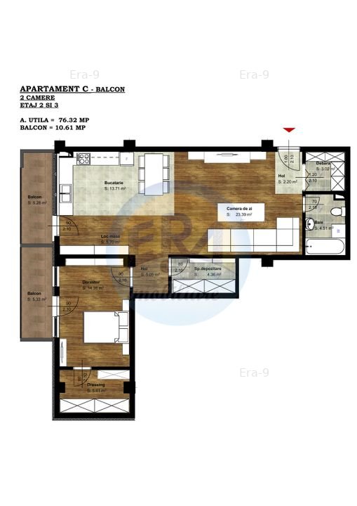 RA Residence - Apartamente Noi Premium- Finisate La Cheie, Ap 15 - imaginea 1
