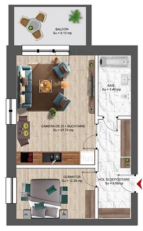 Boreal Plus - apartament 2 camere - imaginea 1