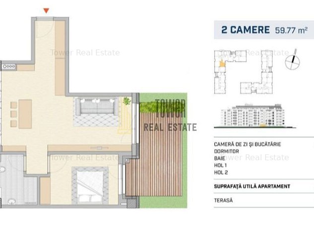 Bloc nou I Apartament cu 2 camere I Finisat - imaginea 1