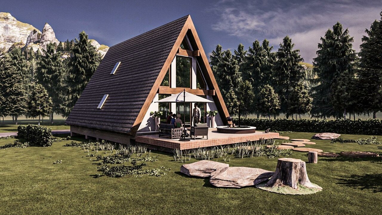 Casa de vacanta A-Frame, Glajerie, Rasnov