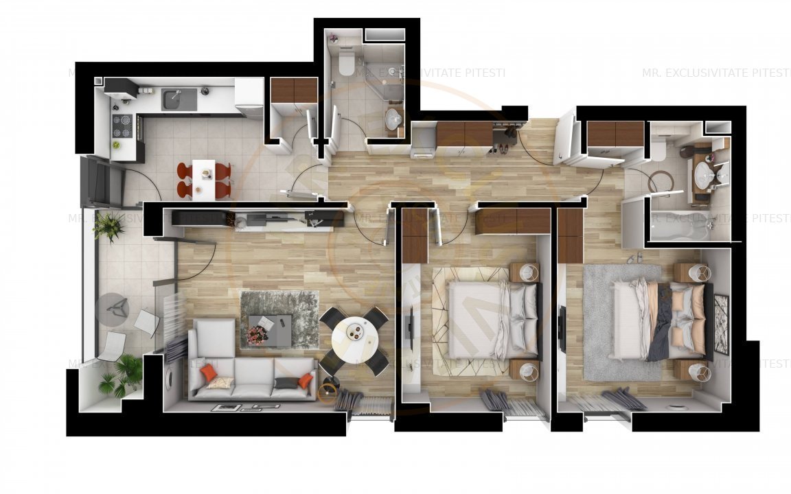Pitesti Residence - Apartamente 3 camere - Ultracentral - imaginea 4