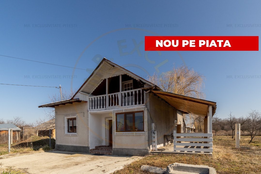 0% Comision Casa cu teren de 1069 mp Bradu la 10 min de Pitesti!