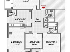 Apartament de vânzare 4 camere, în Cluj-Napoca, zona Manastur