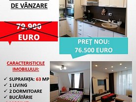 Apartament de vânzare 3 camere în Sfantu Gheorghe, Central