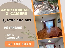 Apartament de vânzare 2 camere, în Sfântu Gheorghe, zona Gării