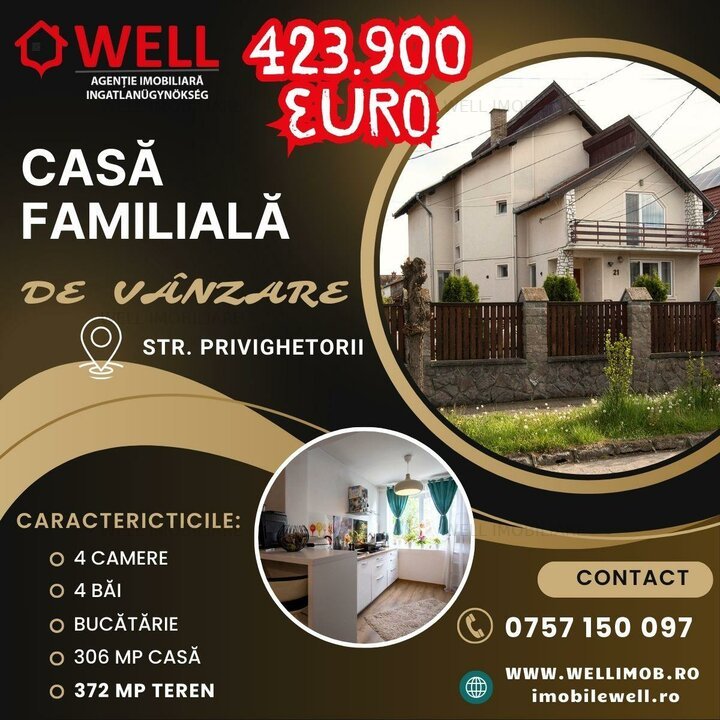 De vânzare casă familială în Sfântu Gheorghe, pe strada Privighetorii!