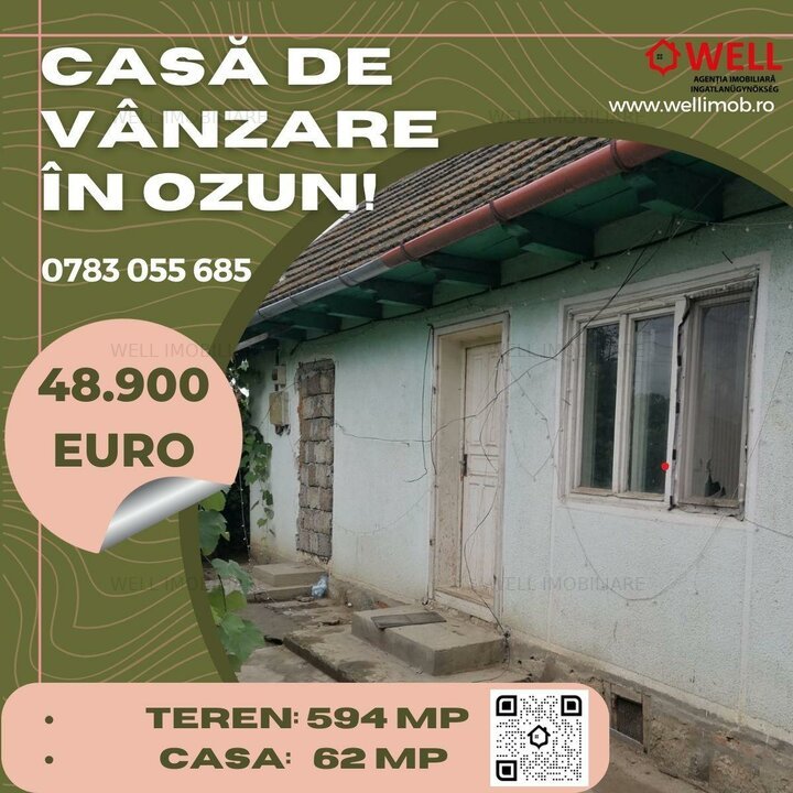 Casă de vânzare în Ozun!