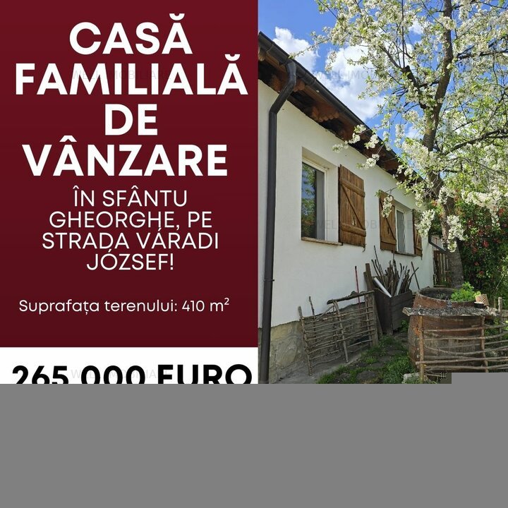 Casă de vânzare în Sfântu Gheorghe, pe strada Váradi József!