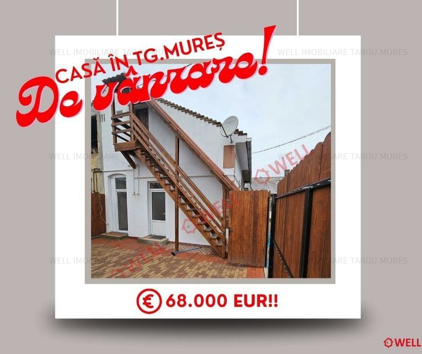 De vânzare o casă situat în Târgu Mureș în zonă centrală!