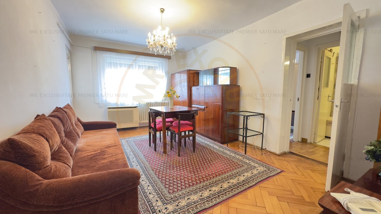 Apartament 2 camere Etaj III, Carei MV1 -Zona UniCredit-Str. R. Ferdinand I Nr.2