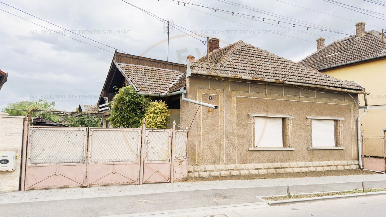 De vanzare Casa 3 camere cu Teren 518 mp Str. Crisan - Carei - Comision 0%