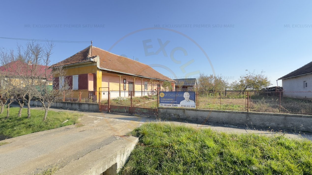 Casa 3 camere, Teren 3466 mp Petresti SM - Comision 0% cumparator