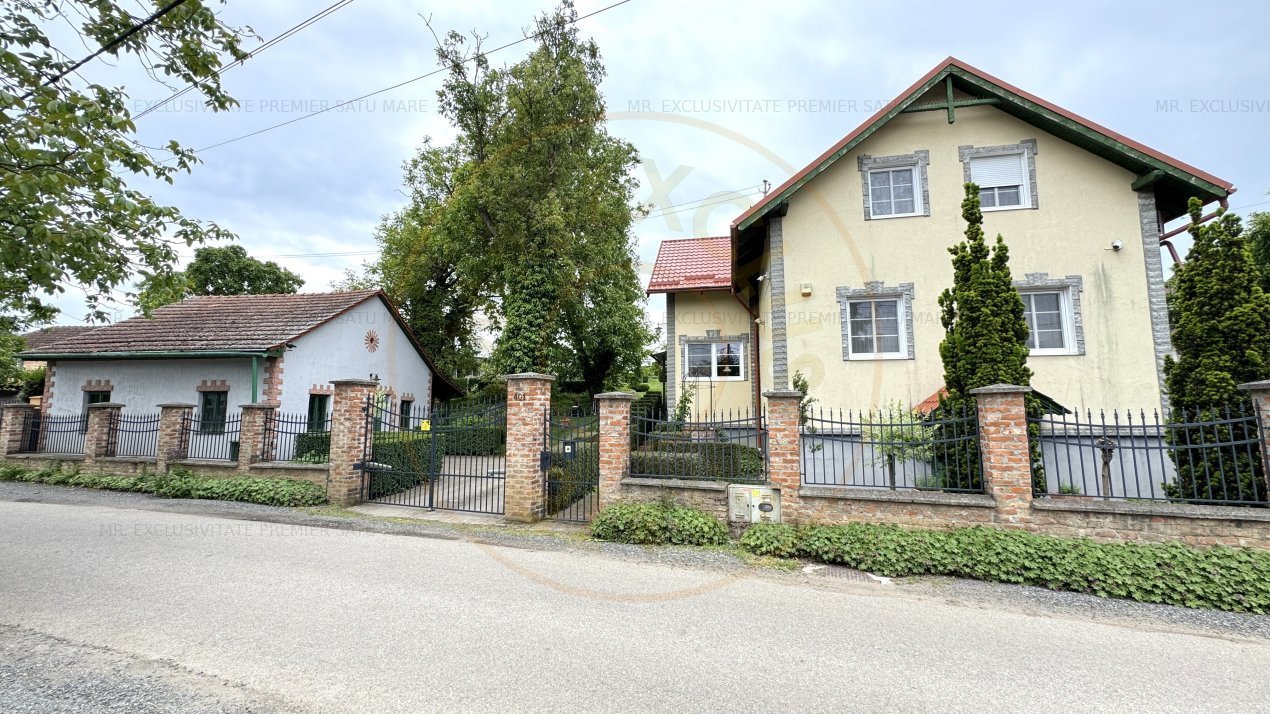 Casa din Vie 6 camere D+P+M Teren 5431 mp, Str. Gradina Viilor-Carei-Comision 0%