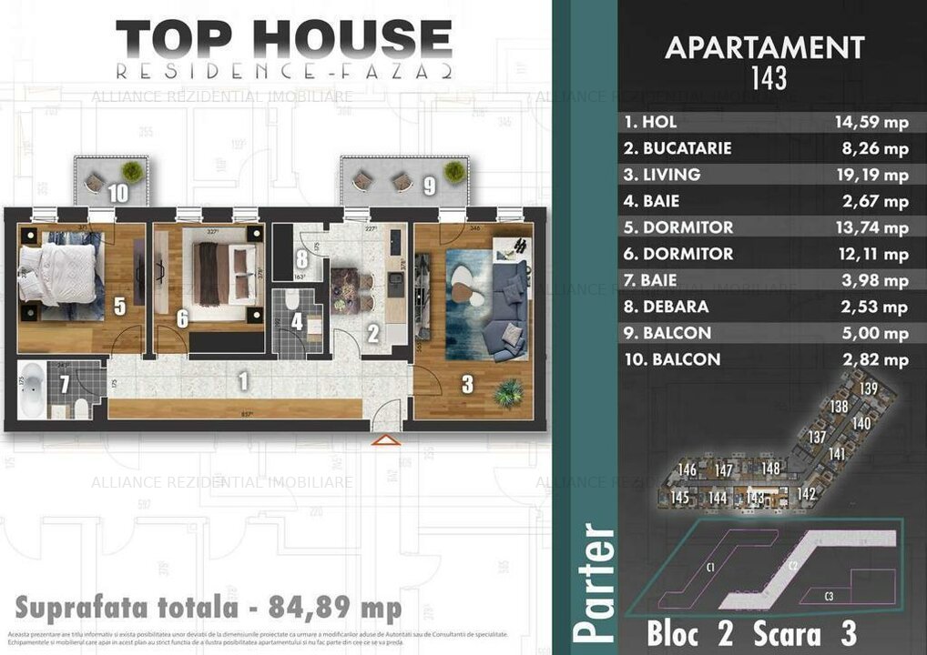 METALURGIEI PARK | RATE DIRECT LA DEZVOLTATOR - 3 camere, 2 bai