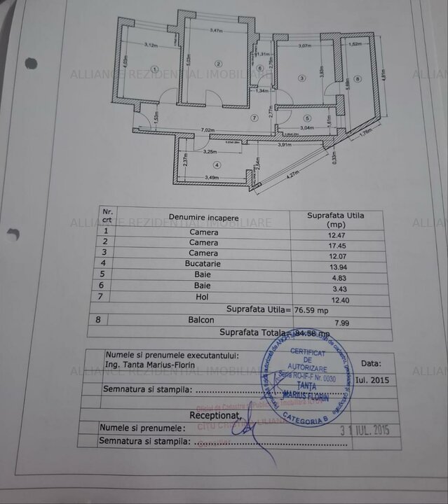 Apartament 3 Camere Mobilat/Utilat Popesti Drumul Fermei