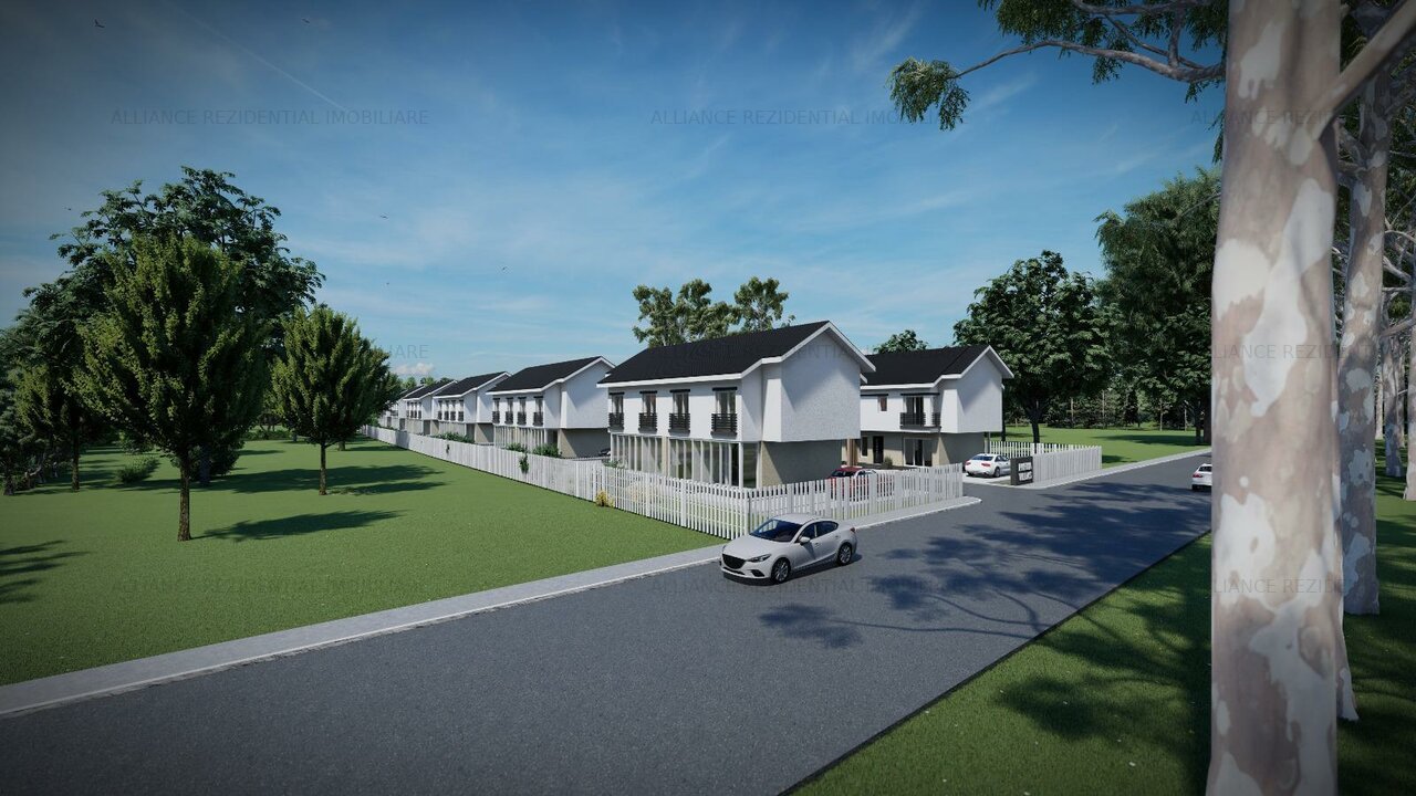 De Vânzare: Casă Tip Duplex cu Etaj și Pod–4 Camere, 3 Băi–Ansamblu Rezidențial