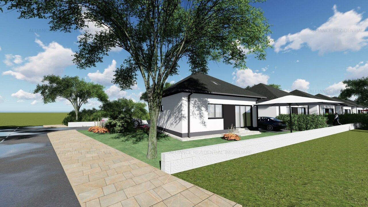 Casa individuala cu 3 camere + pod, Popesti Leordeni