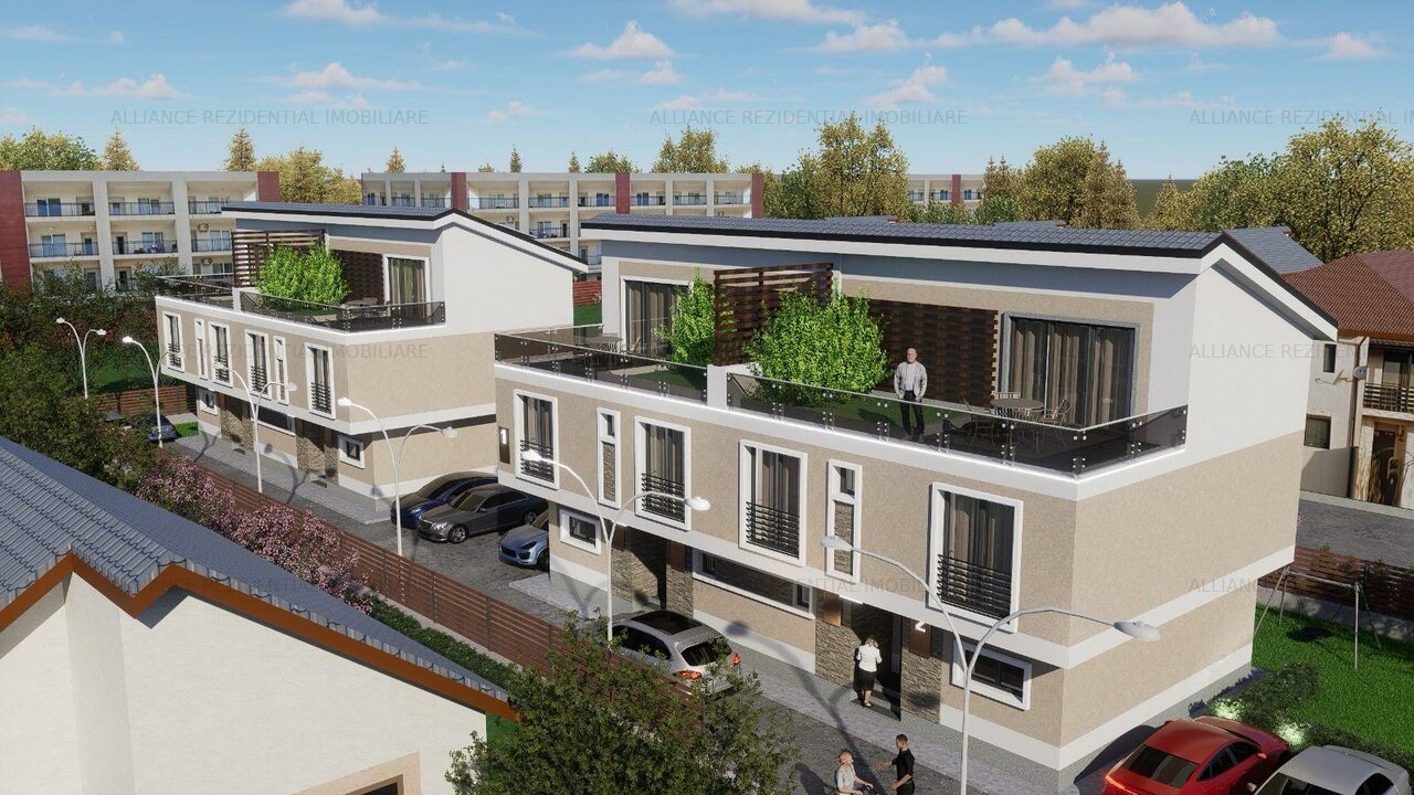 De Vânzare: Vilă modernă tip duplex, 5 camere – Popești-Leordeni, Ilfov
