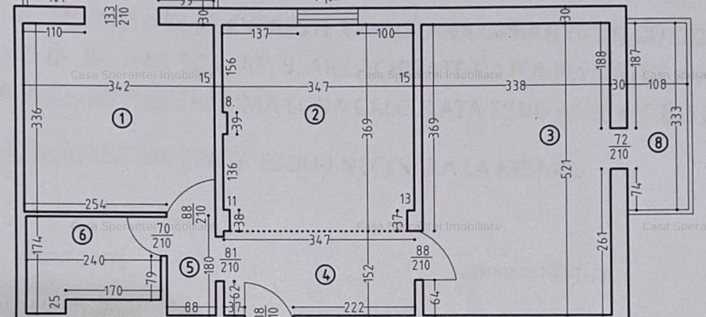Apartament 2 cam,  60 mp, et.4/4, Rovine - imaginea 0 + 1