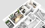 Apartament 2 camere decomandat - terasa spatioasa, incalzire prin pardoseala - imaginea 3