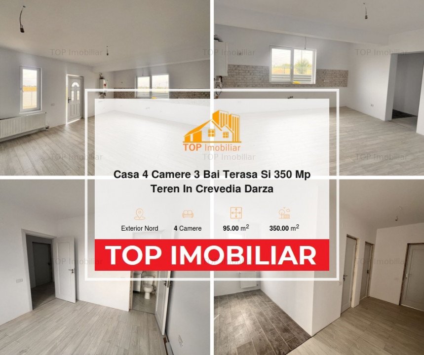 Casa 4 Camere 3 Bai Terasa Si 350 Mp Teren In Crevedia Darza