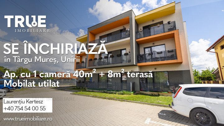 Ap. 1 cameră, 40m? + 8m? terasă, cartierul Unirii!