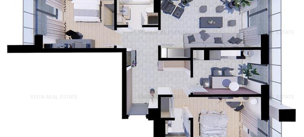 Apartament 3 Camere, Zona Astra, Predare Ianuarie 2023 - imaginea 0 + 1