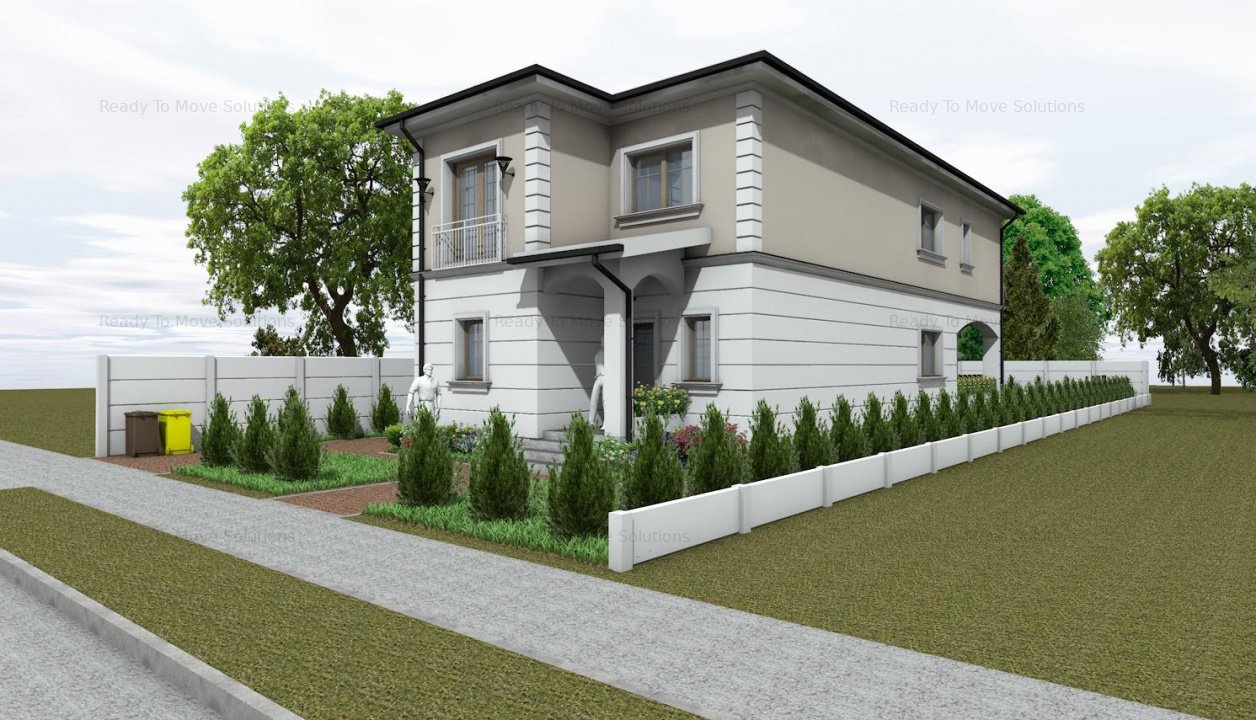 Casa individuala la alb/Braytim/Constructie Premium