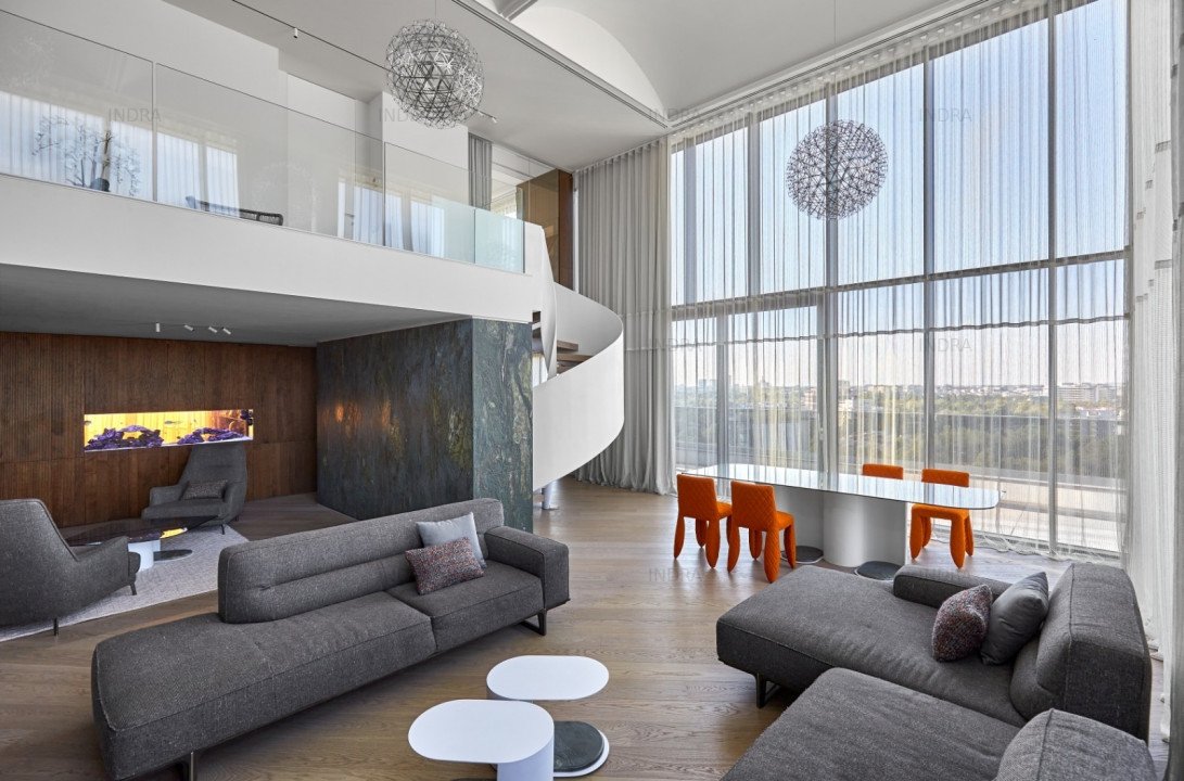 De inchiriat | Penthouse vedere panoramica | Floreasca Barbu Vacarescu