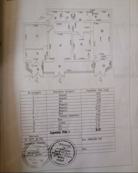 Spațiu comercial Masnita suprafata 81 mp