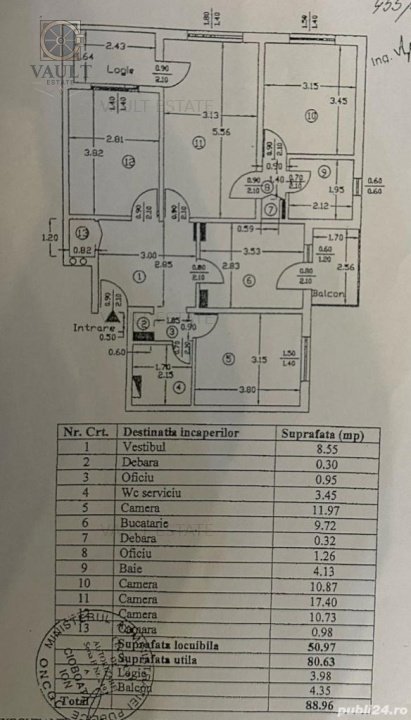 APARTAMENT 4 CAMERE-CRANGASI-BLOC REABILITAT-2 BAI-2 BALCOANE-METROU