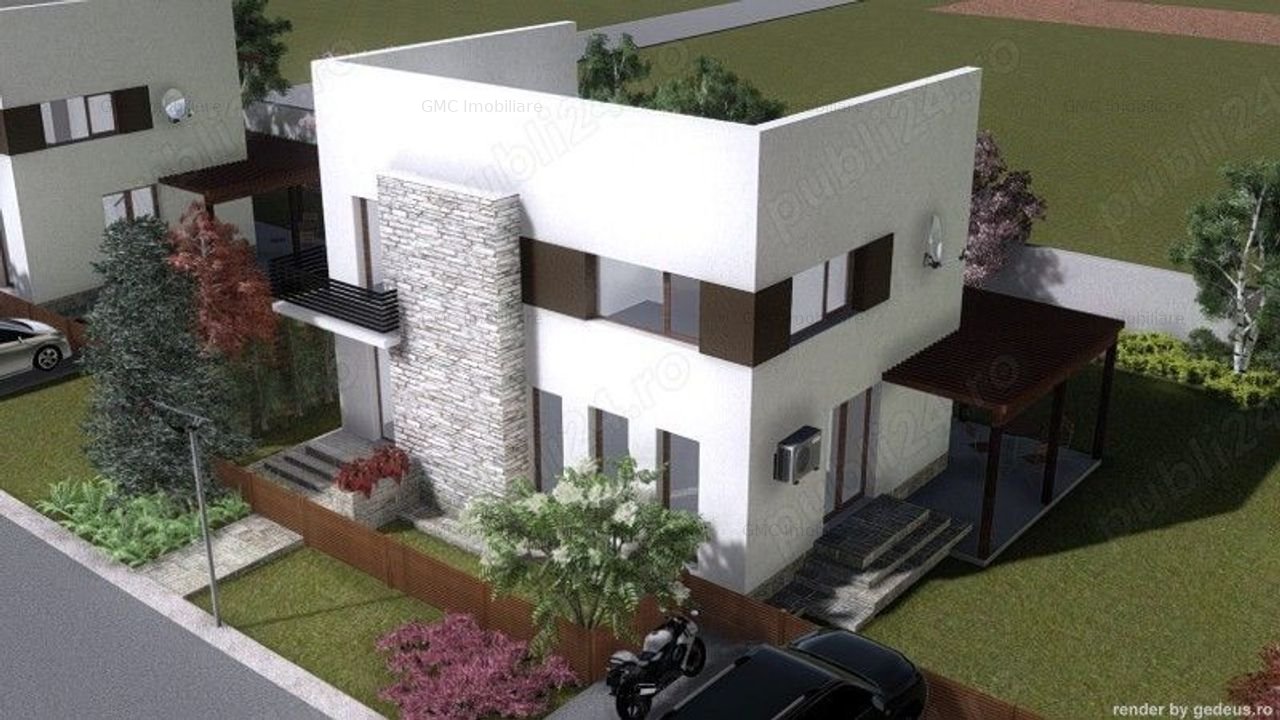 vila individuala pe malul lacului buftea-samurcasi