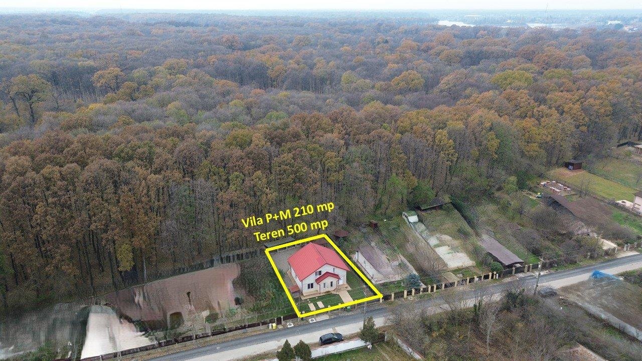 Vila P+M 210 mp si Teren 500 mp la PADURE Silistea Snagovului Ilfov