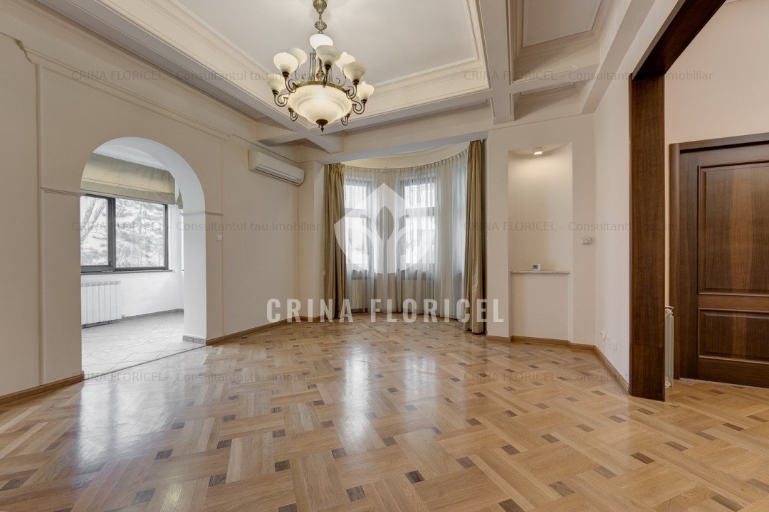 Inchiriere 7 camere la Parter in vila, curte privata 300 mp - Dorobanti Capitale