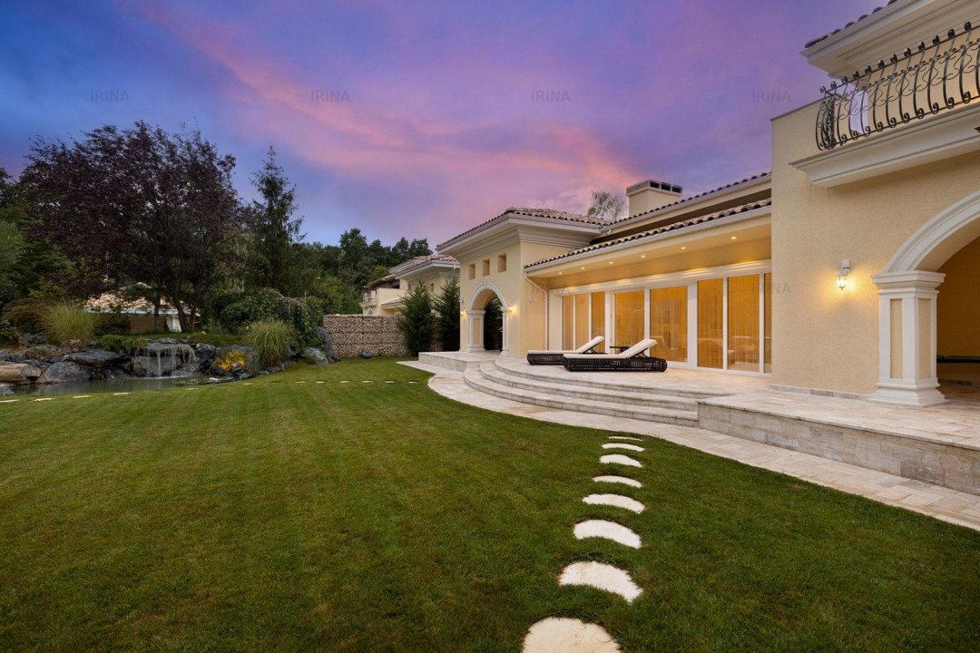 Vanzare Vila de lux cu piscina Pipera-Tunari padurea Baneasa cu teren 1400 mp