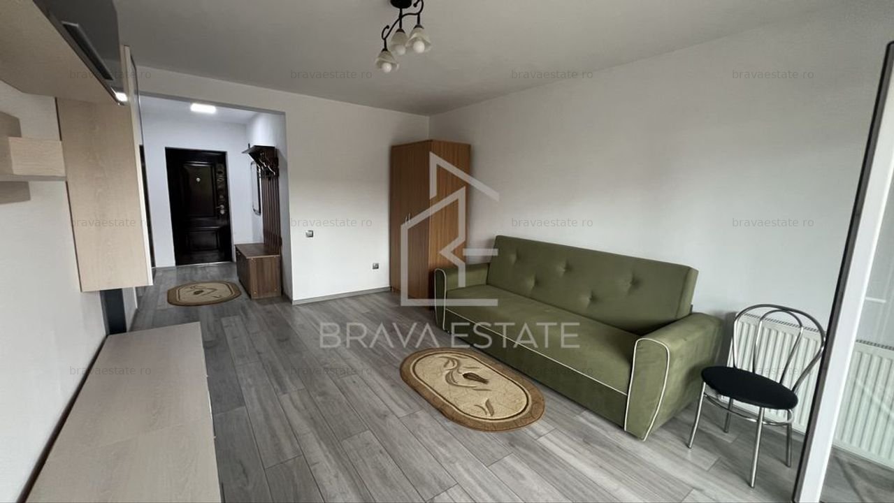 Apartament 1 camera, 34mp, balcon, zona Muzeul Apei