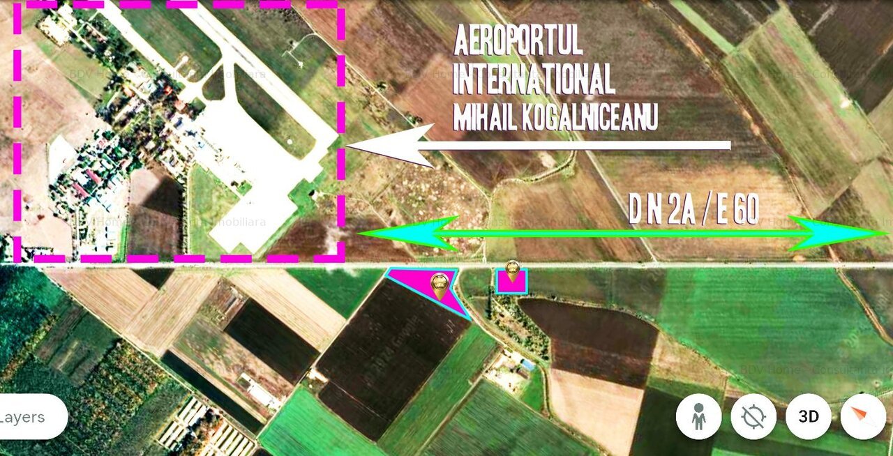 Teren de inchiriat 10200 mp DN2A E60 Mihail Kogalniceanu