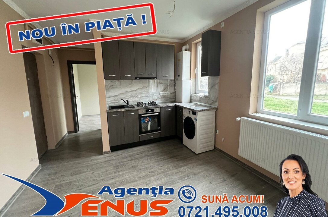 Apartament 2 camere, parter, decomandat, ultracentral Carei, complet finisat