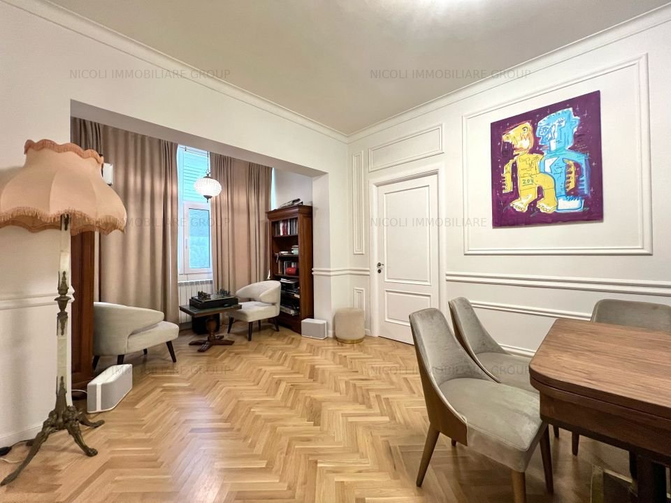 Singur pe etaj: Apartament elegant, 4 camere + birou | Dorobanti