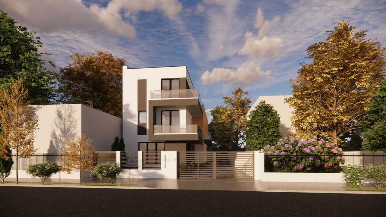 Vând vila în duplex 4 camere, 3 dormitoare, 4 bai, 2 locuri parcare