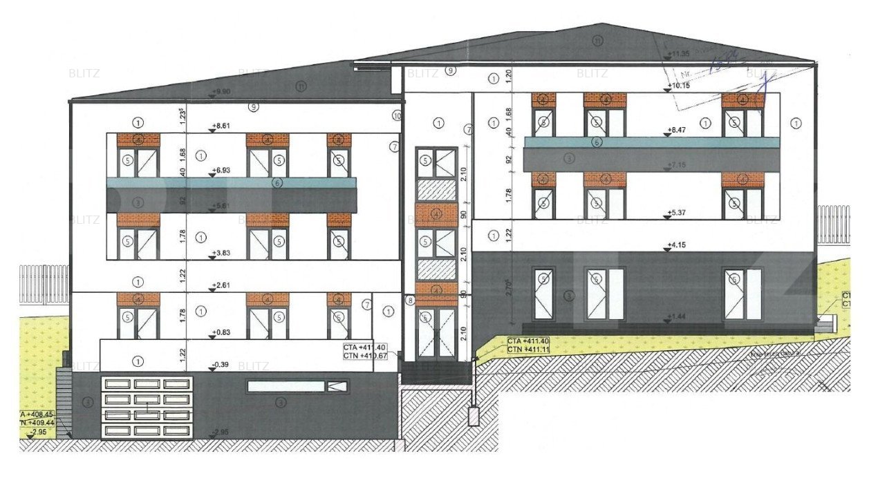 Apartament in imobil tip vila, 5 camere, 177 mp utili, terase, Baza Sportiva