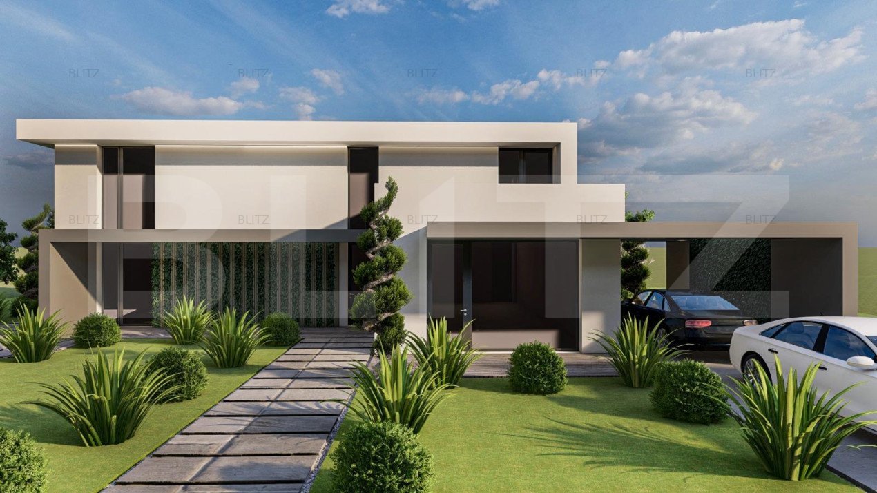 Casa individuala, 4 camere, 120 mp, P+1E, St = 400 mp, Giarmata Vii