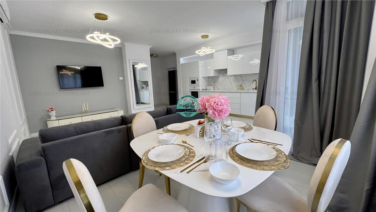 Inchiriez apartament cu 2 camere mobilat si utilat lux - Concept 9