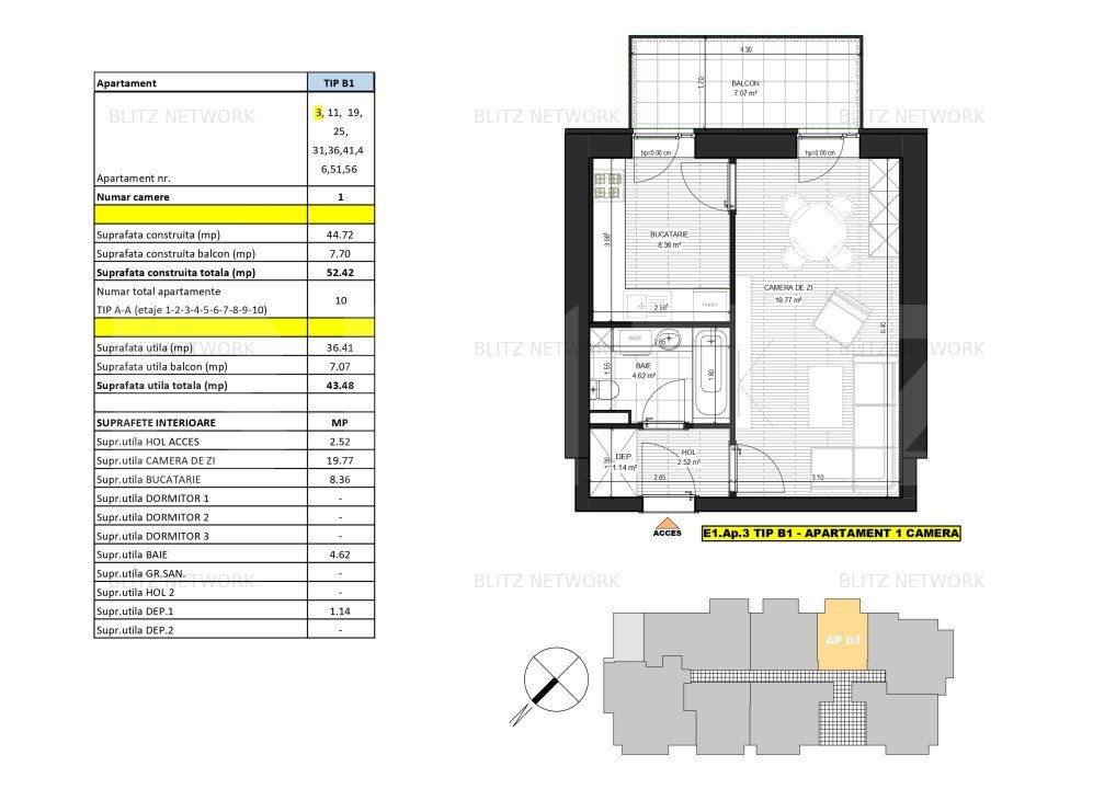 Apartament lux 43.48mp, in ansamblu rezidential Cotroceni