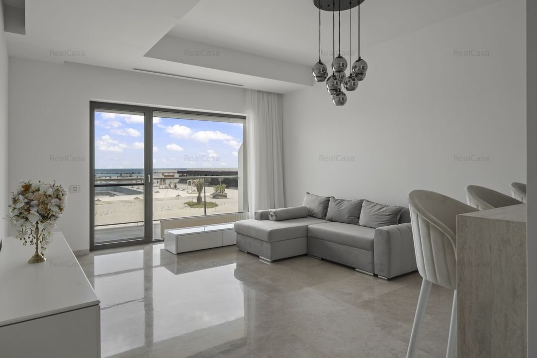 Apartament 3 camere Nou, Vedere frontală la mare | Mobilat | Nelocuit