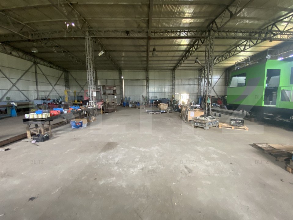 Hala 800 mp, Teren 3292 mp, vizibilitate din E70