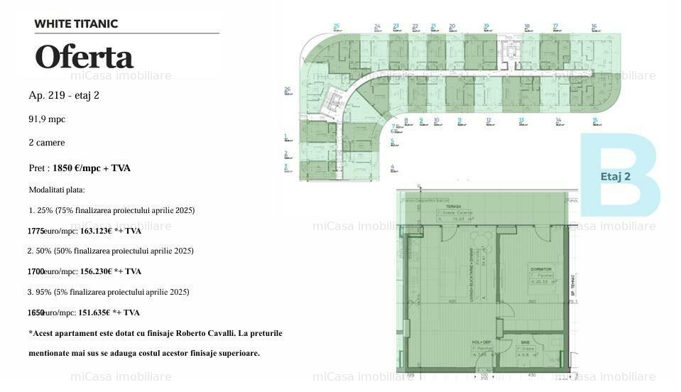 Apartament - Etaj 2 - Complex Rezidențial WHITE TITANIC - Navodari