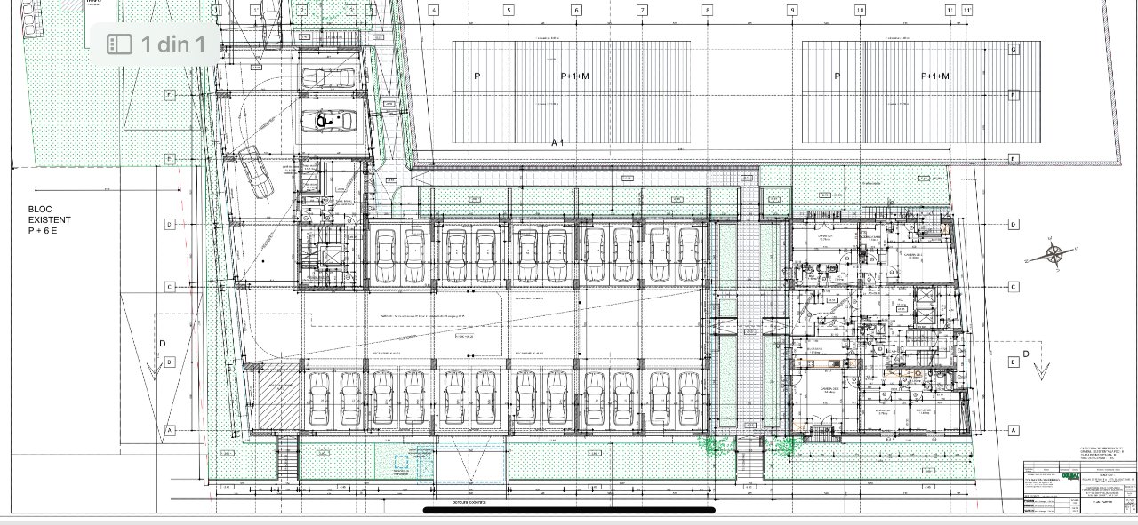 Vand parterul unui imobil de locuinte colective Suprafata 1000 mp