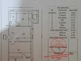 Apartament de vânzare 2 camere în Husi, Central